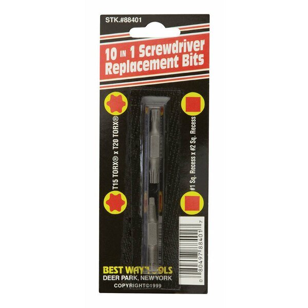 SCREWDRVR BIT 10T01T1520, Best Way Tools, Mfr#: 88401